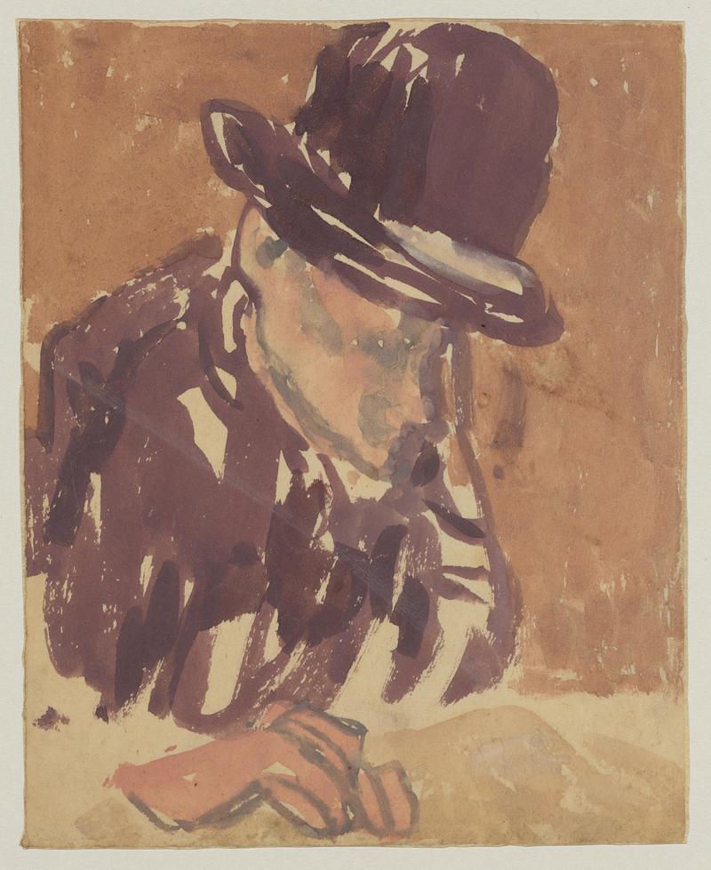 Study of man in hat