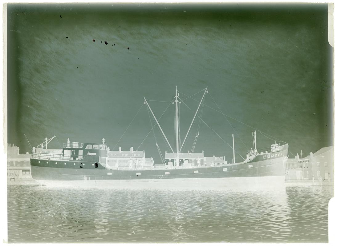 M.V. EUROPA, glass negative