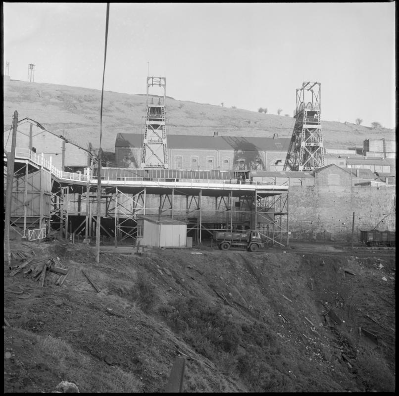 Surface view of Markham Colliery.  'Markham' is transcribed from original negative bag.