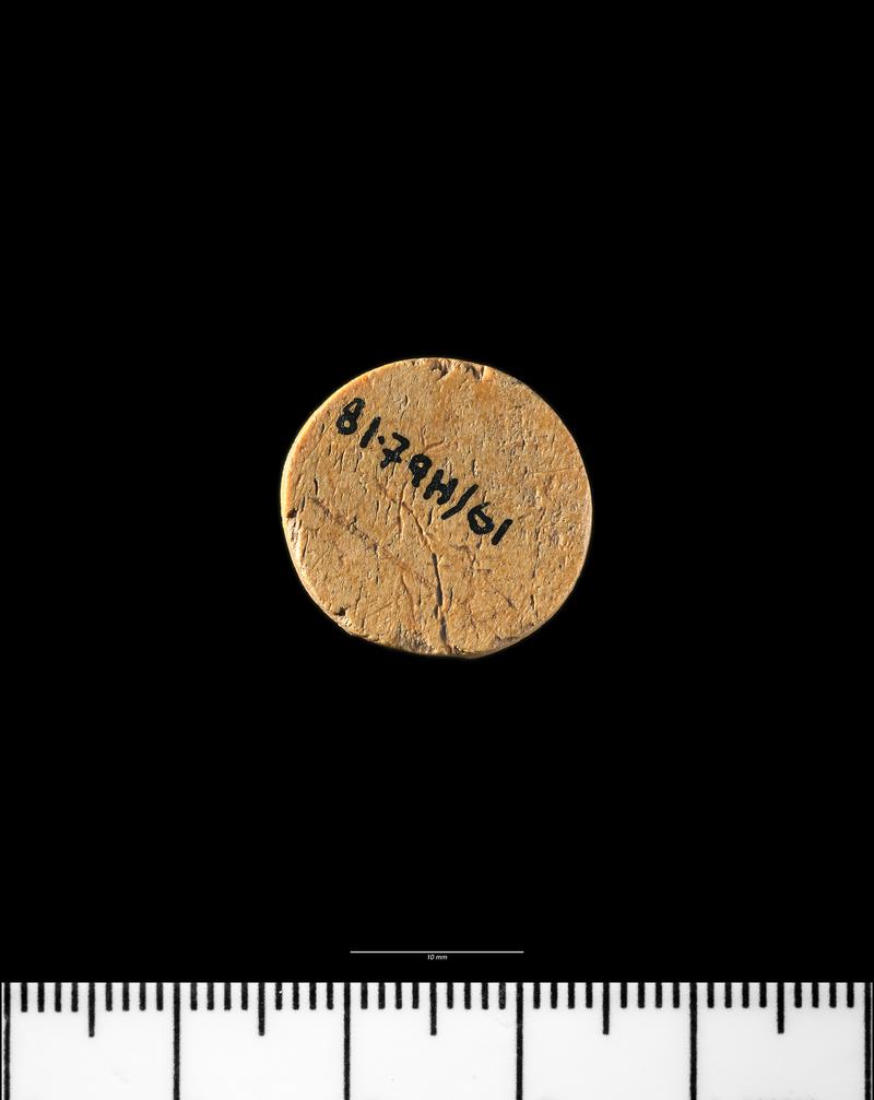 Roman bone gaming counter