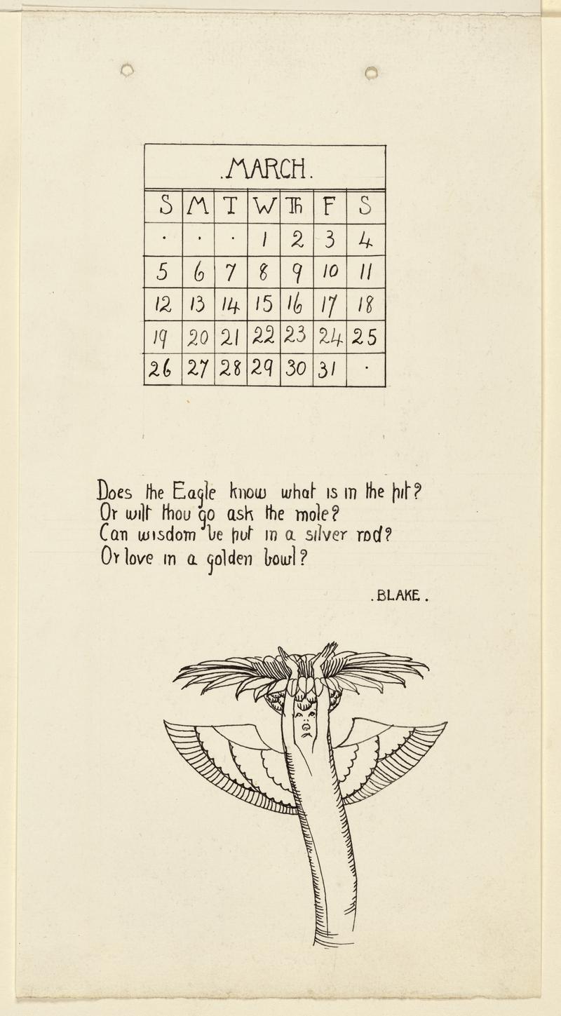 Calendar for March 1916