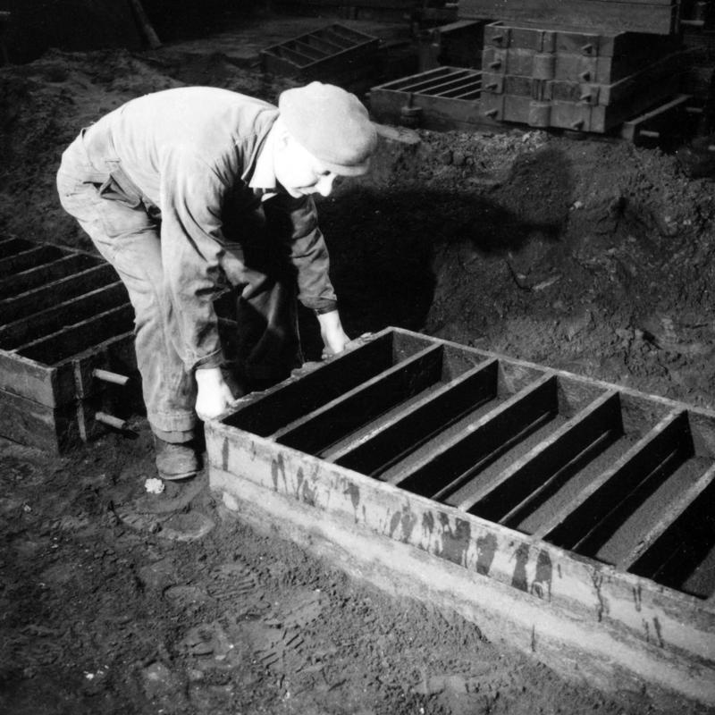 Dinorwig quarry, pattern making moulding, photograph