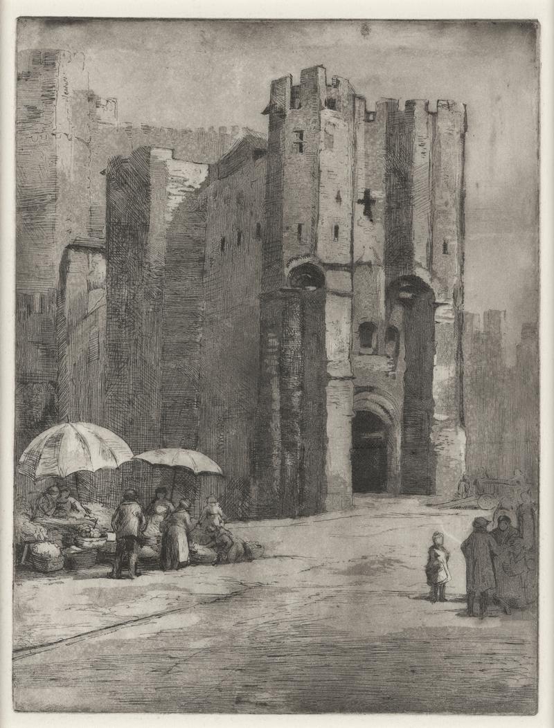 Castle Gate, Ghent - See corrisponding copper plate NMW A 7012