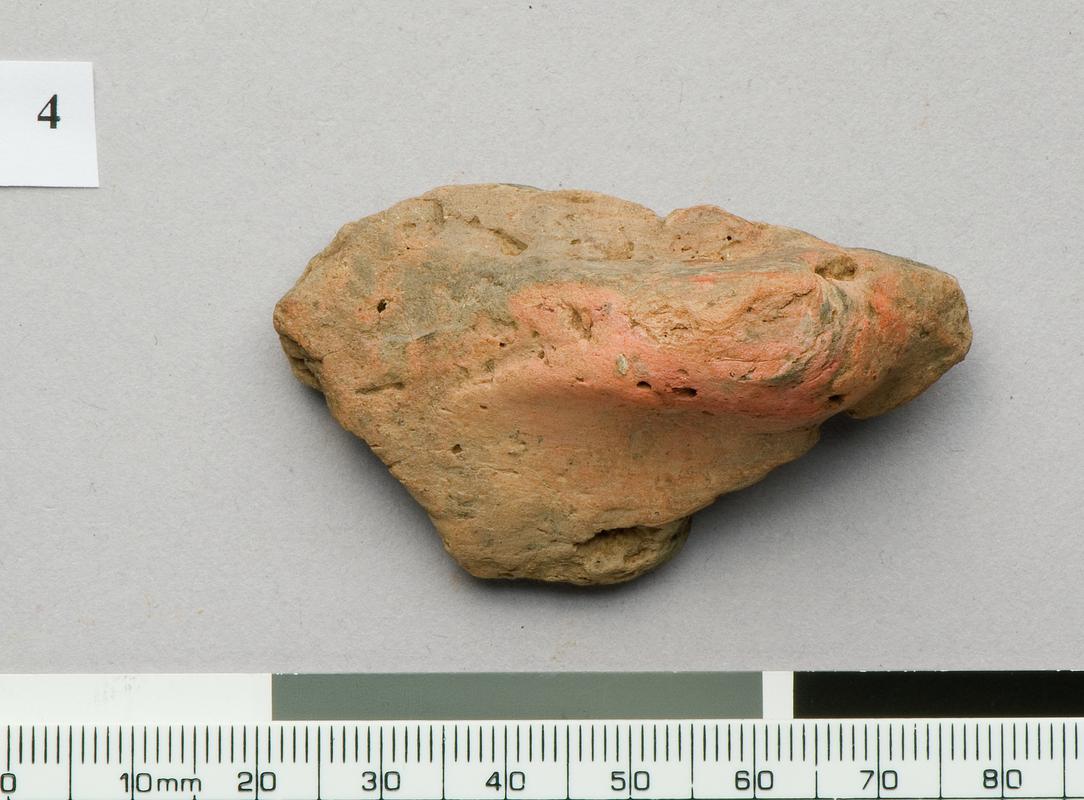 Neolithic pottery bowl handle