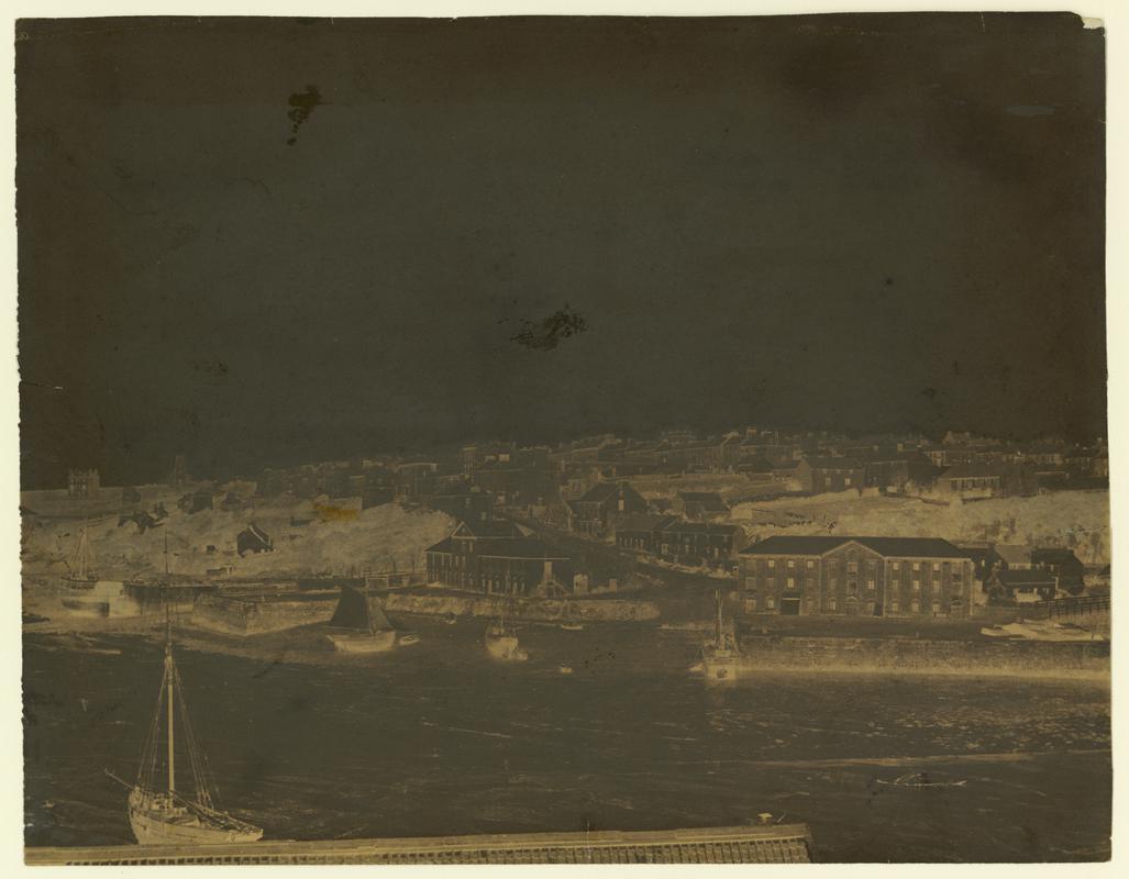 Wax paper calotype negative. Milford Haven (1855-1860)