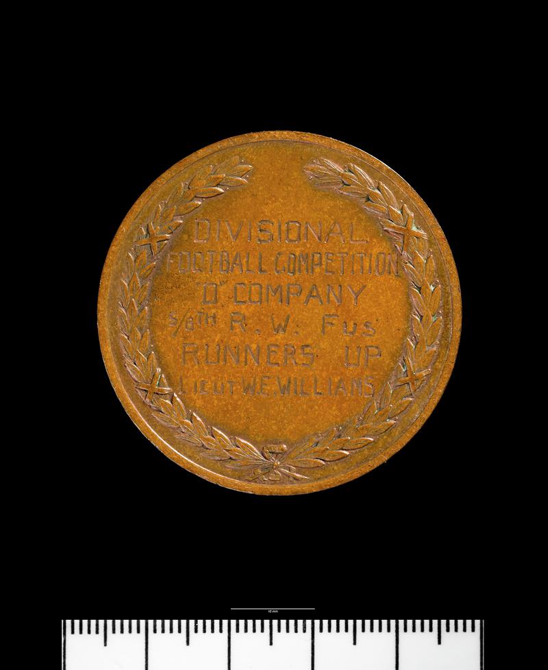Medal; Welsh Division Football Competion