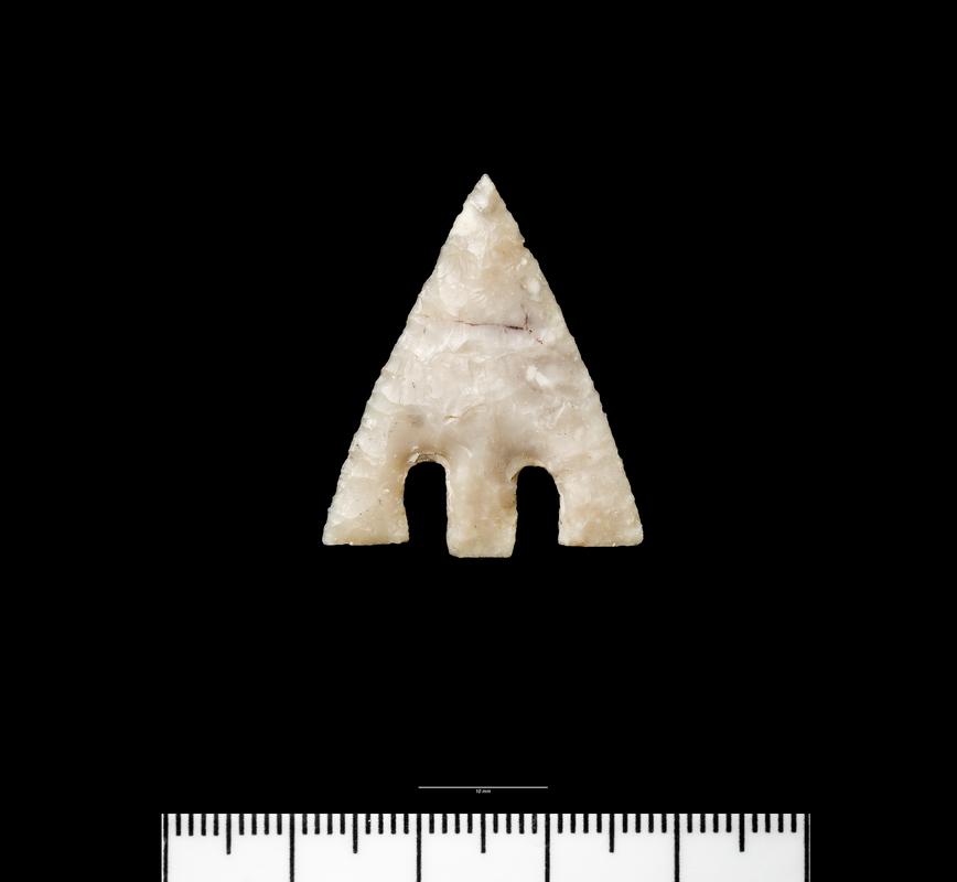 Early Bronze Age flint barbed and tanged arrowhead