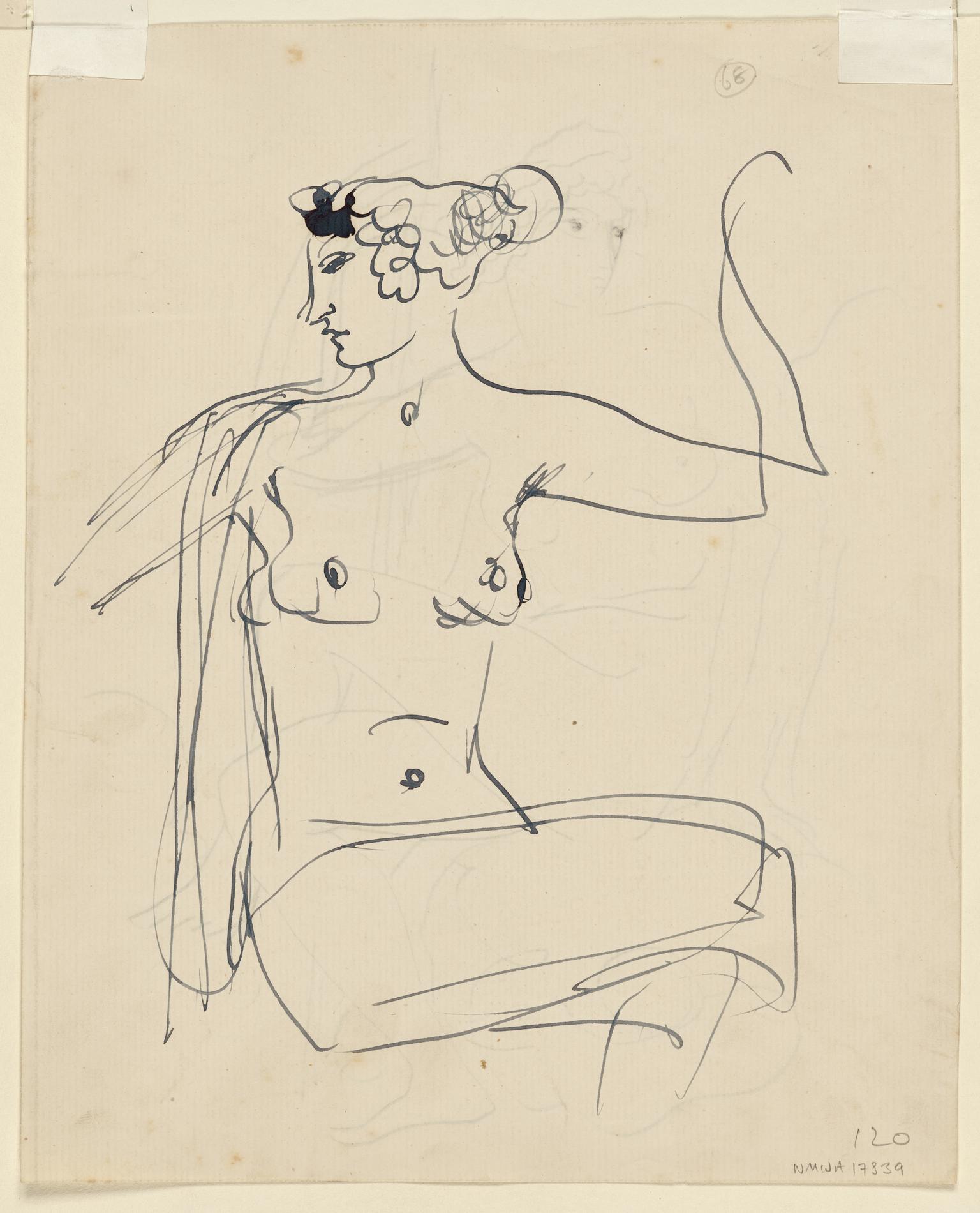 Seated Woman with a Staff