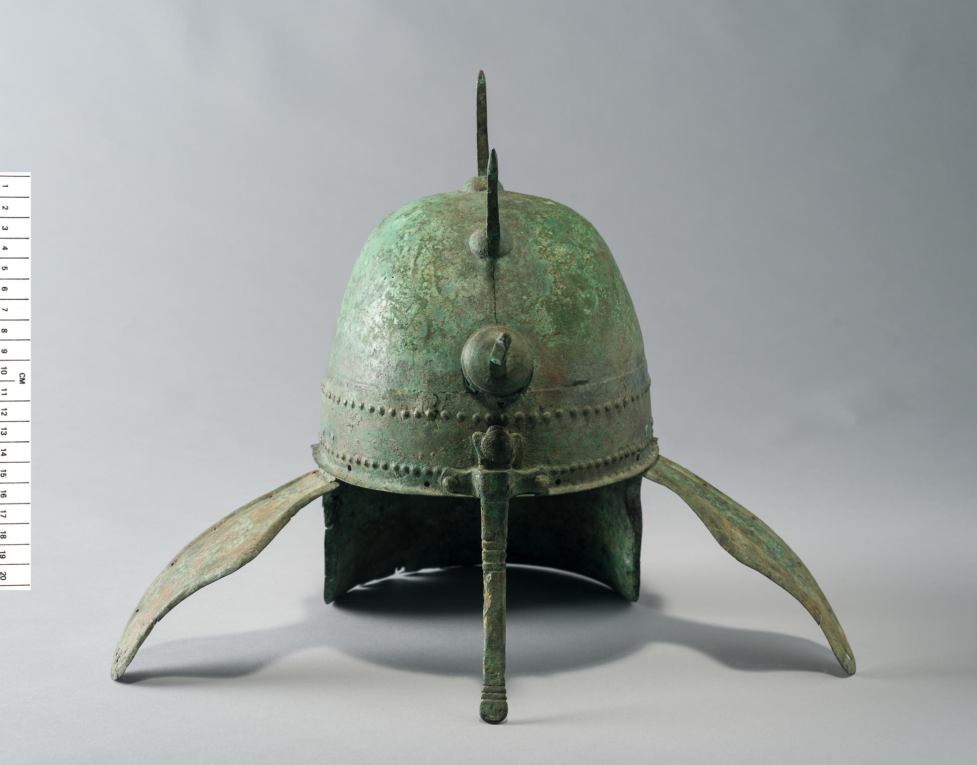 Italian copper alloy helmet