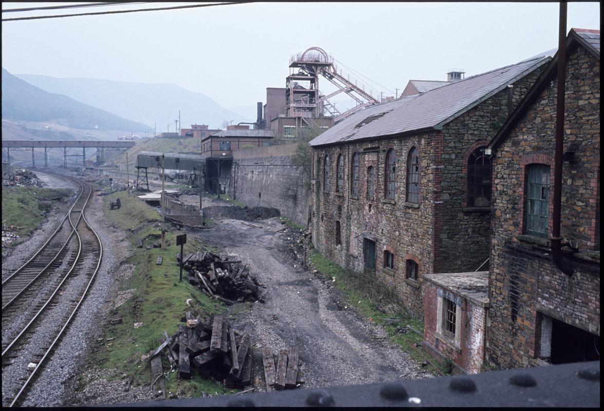 Colour film slide showing a general view of Ocean Colliery, April 1980.