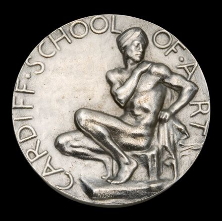 Medal Goscombe John Ysgol Gelf Caerdydd - cefn