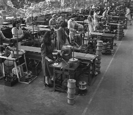 Female workers at Hopkinson's Electric