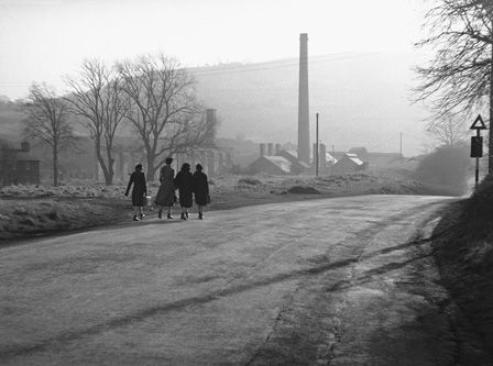 Girls walking at Ynysycedwyn Ironworks