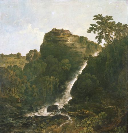 Lydford Waterfall, Tavistock (oil on canvas)