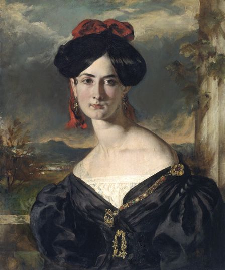 Louisa Vaughan (nee rolls) (oil on canvas)