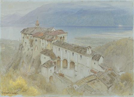 The Monastery, Locarno, 1890 (w/c and chalk on paper)