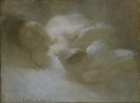 Maternity (suffering) (oil on canvas
