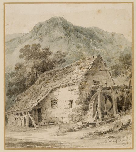 Near Dinas Mawddwy, 1800 (w/c and pencil on paper)
