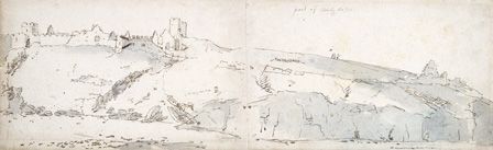Tenby,1678 (pen and ink and wash on paper)