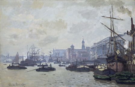 The Thames at London 1871 (oil on canvas)