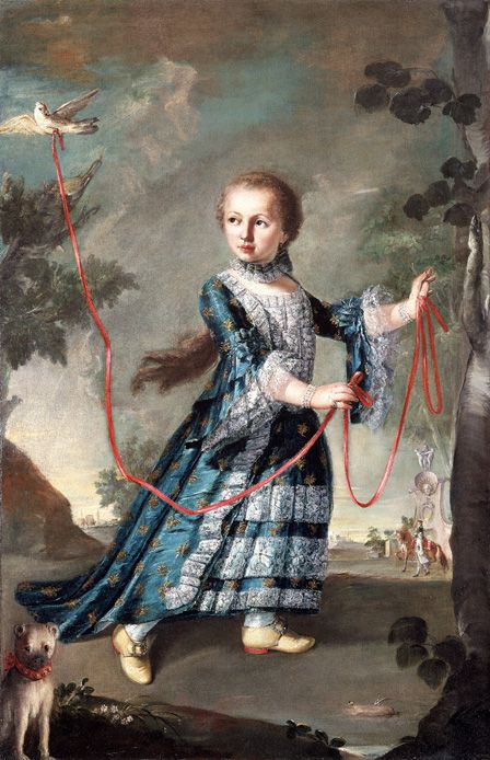 A Young Girl of the Gradenigo Family with a Dove (oil on canvas)