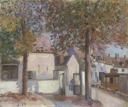 Moret-sur-Loing (Rue de Fosses) 1892 (oil on canvas)