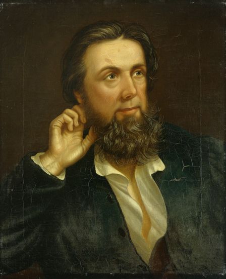 John Jones (Talhaiarn) 1846 (oil on canvas)