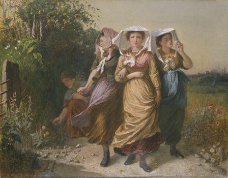 The Bal Maidens (oil on canvas)
