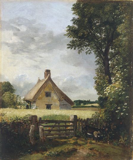 A Cottage in a Cornfield, 1817 (oil on canvas)