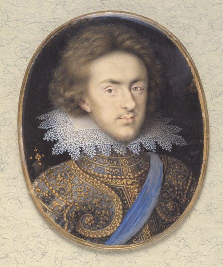 Miniature portrait of Henry (1594-1612) Prince of Wales (w/c on vellum)