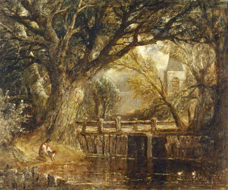 The Weir (oil on canvas)