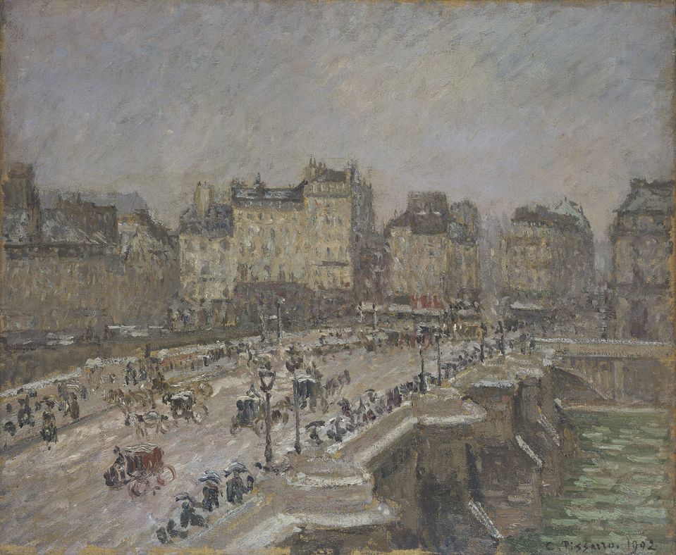 Pont Neuf, snow effect, 2nd series, 1902 (Oil on canvas)