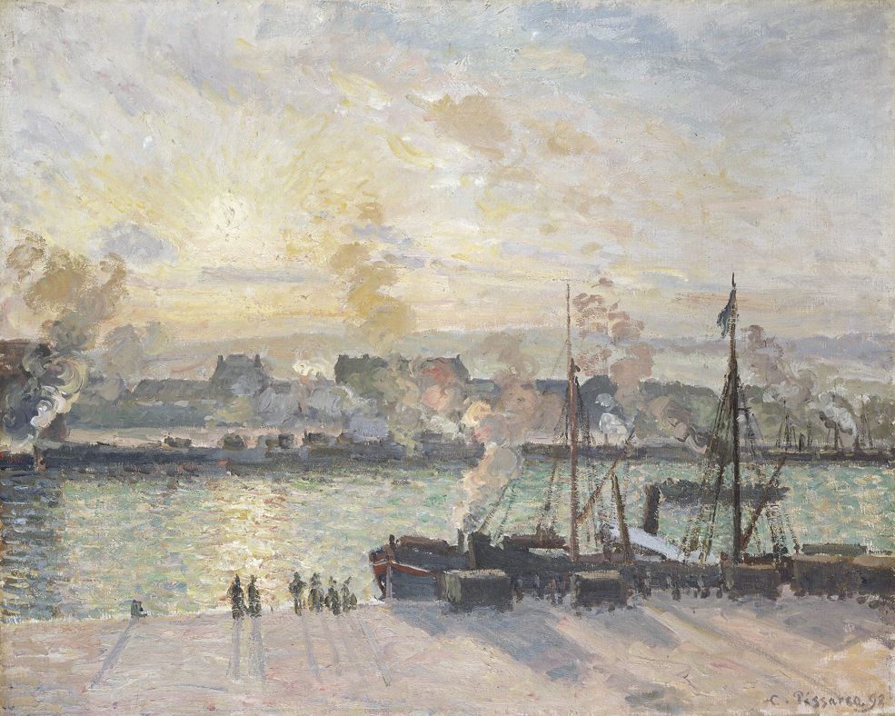 Sunset at Rouen. 1898 (oil  on canvas)