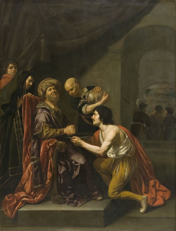 Pilate washing his hands (oil on panel)
