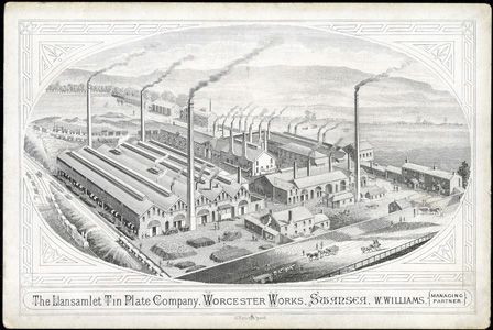 Cwmni Tunplat Llansamlet, Worcester Works, Abertawe, W. Williams, Partner Rheoli 