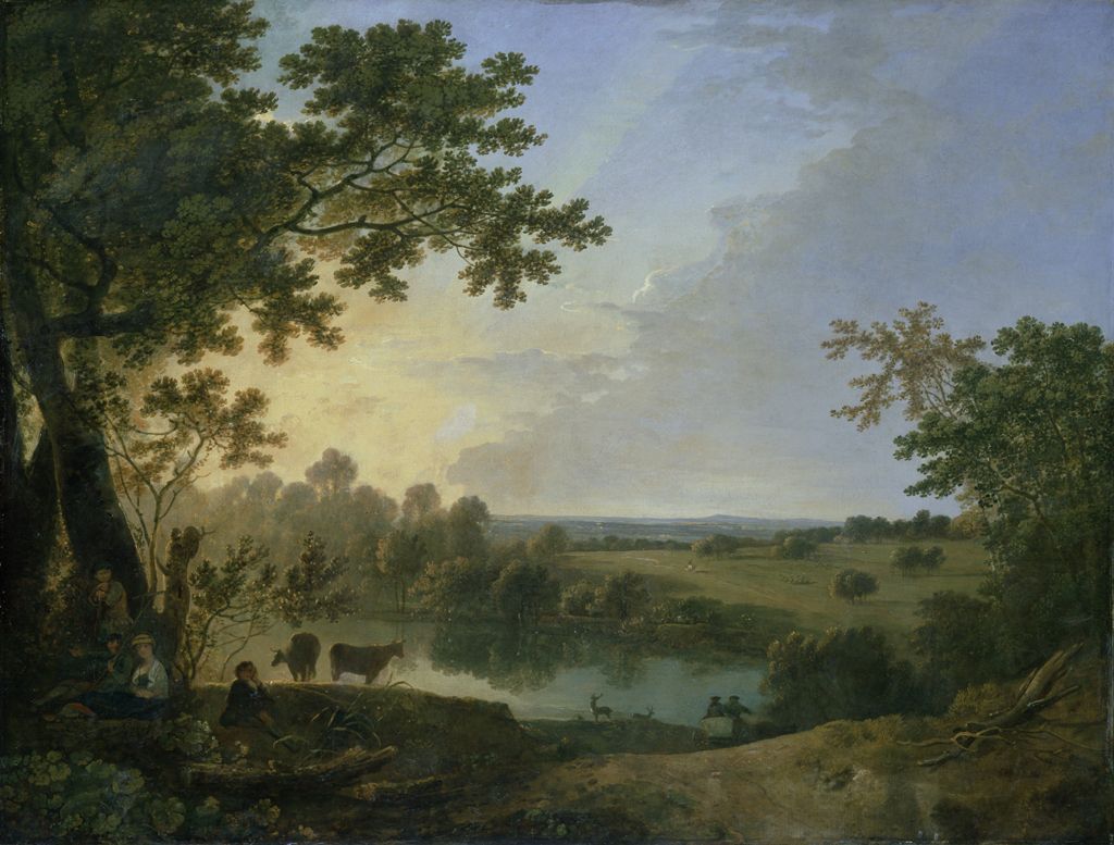 View in Windsor Great Park, early 1760s (oil on canvas)
