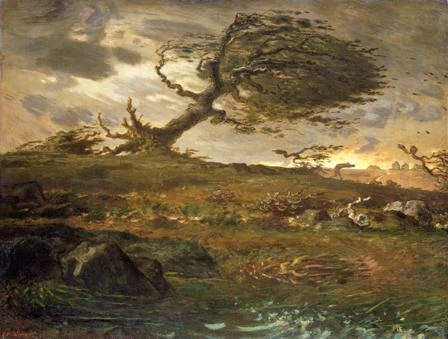 Y Chwa o Wynt, Jean-François Millet 