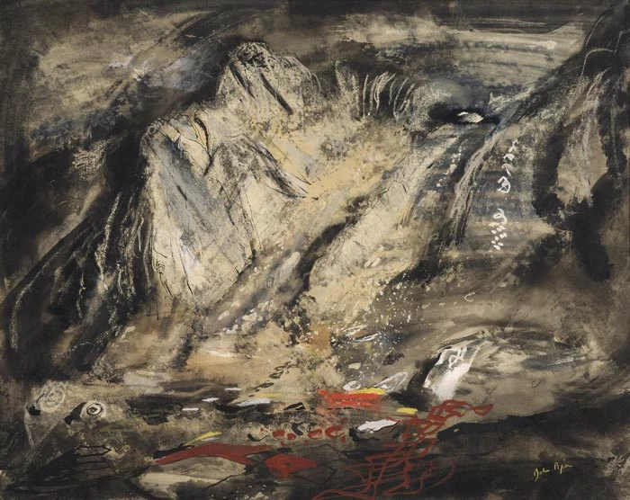 Jagged rocks under Tryfan, John Piper