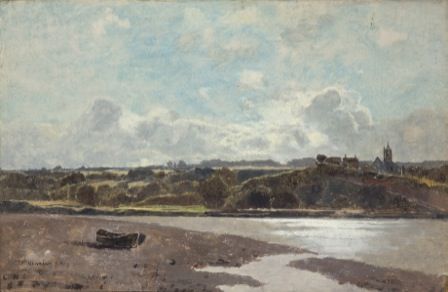 Tirlun gyferbyn â Newnham on Severn, 1880