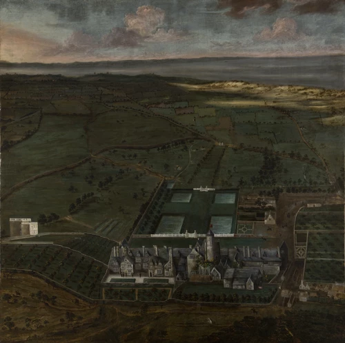 Plasty Margam, Morgannwg, tua'r Gogledd