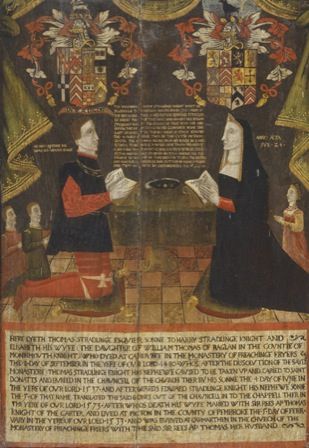 Thomas (bu f. 1480) ac Elizabeth Stradlinge (bu f. 1533)