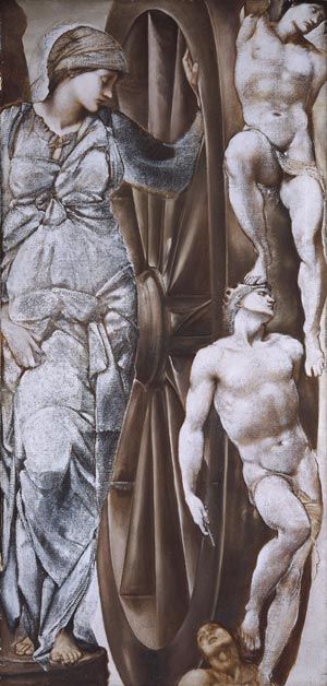 Olwyn ffawd, Burne Jones