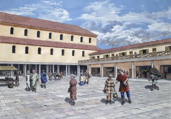 Ail-gread o'r forum-basilica. 