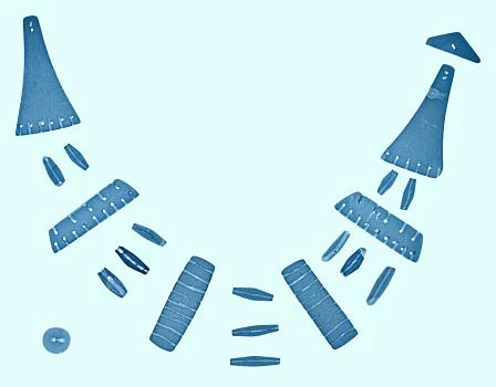 Sero-radiograff o leindorch Pen-y-bonc. Llun © Ymddiriedolwyr yr Amgueddfa Brydeinig.