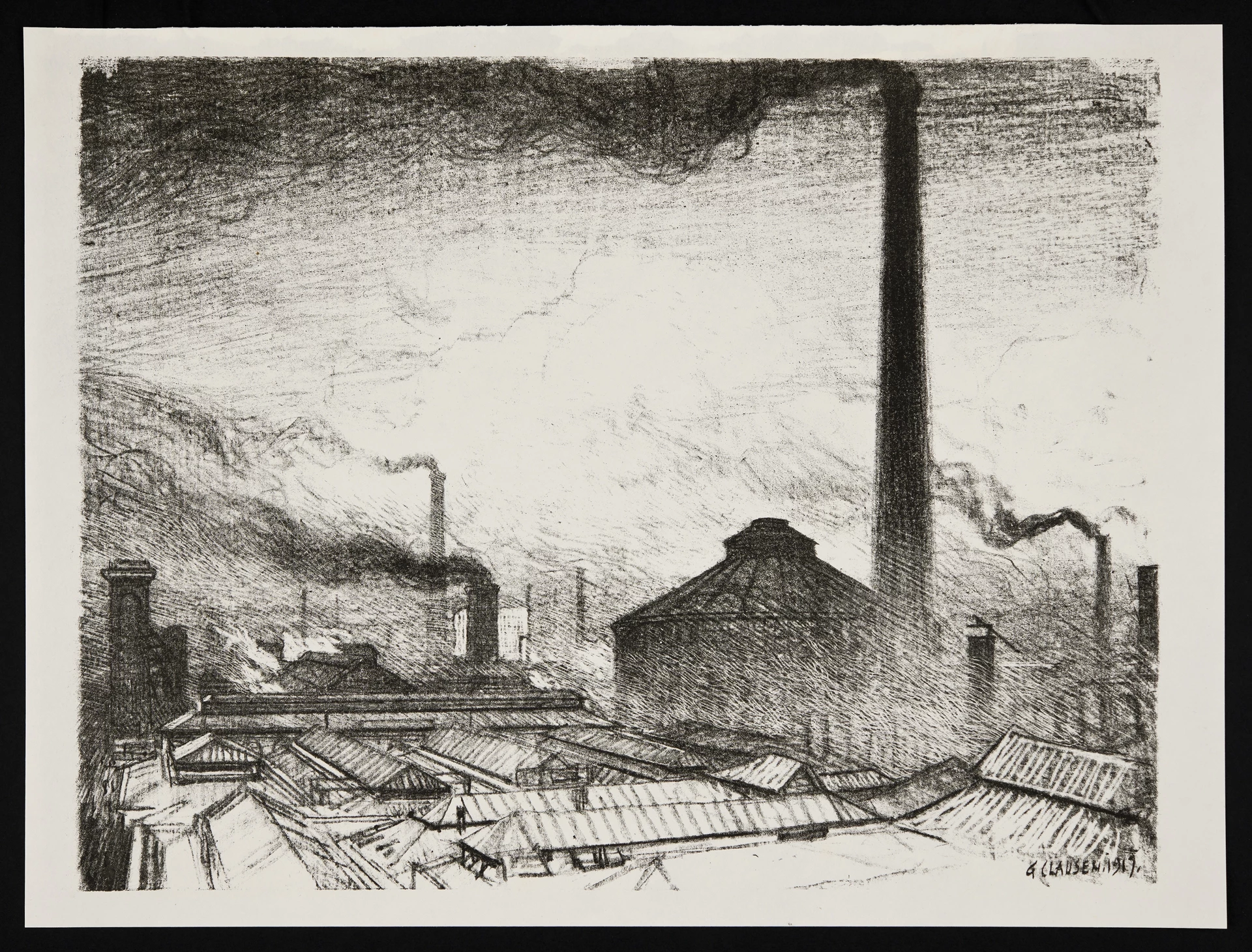 Lle Gwneir y Gynnau - George Clausen