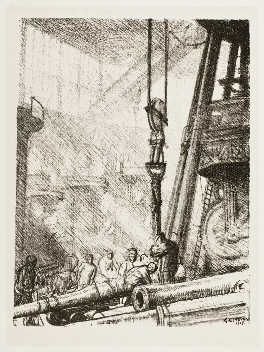 Codi a Thiwb Mewnol - George Clausen