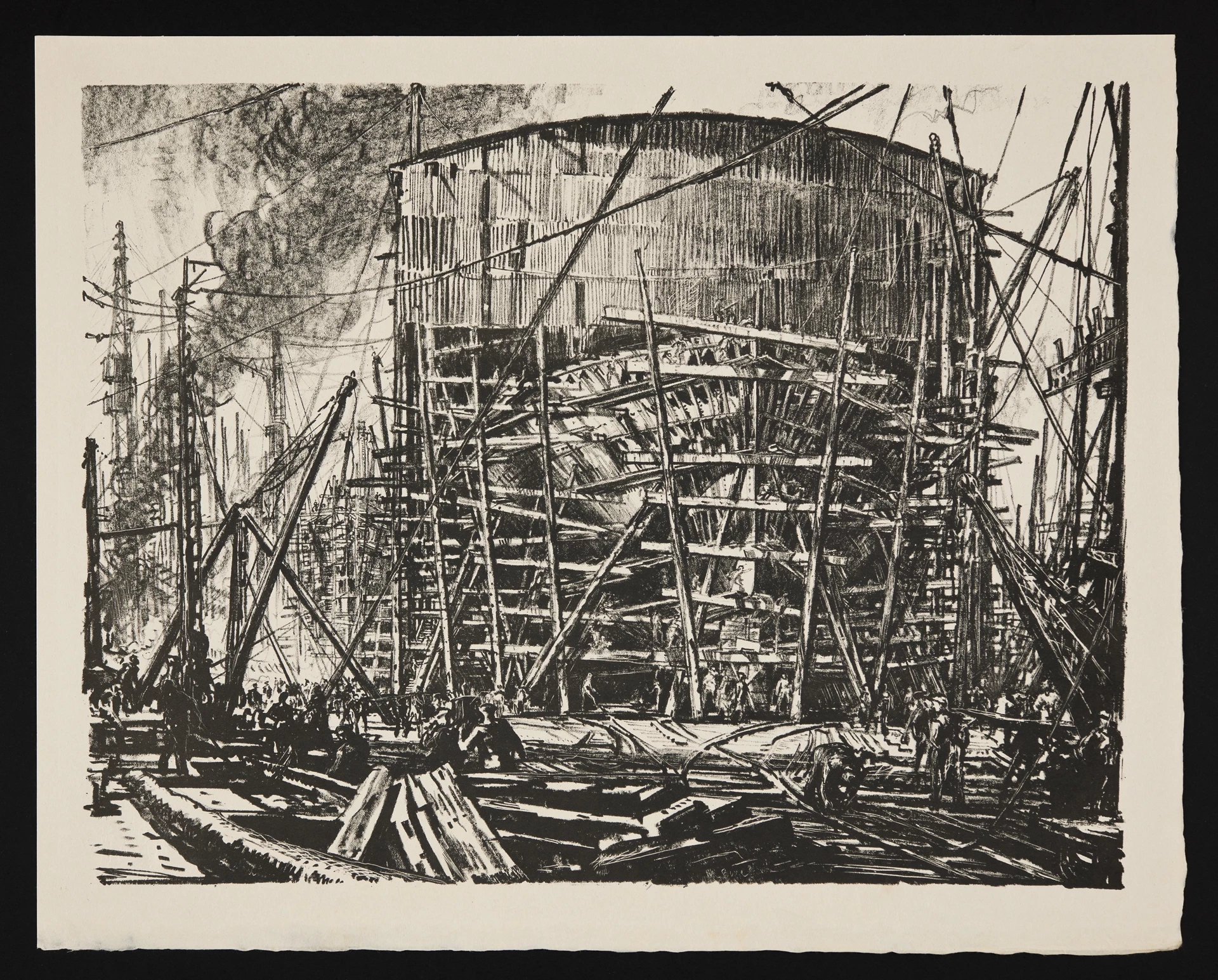 Ar y blociau - Muirhead Bone