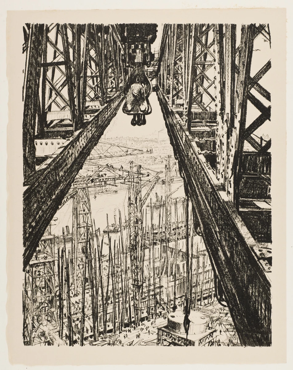 Iard longau o graen mawr - Muirhead Bone