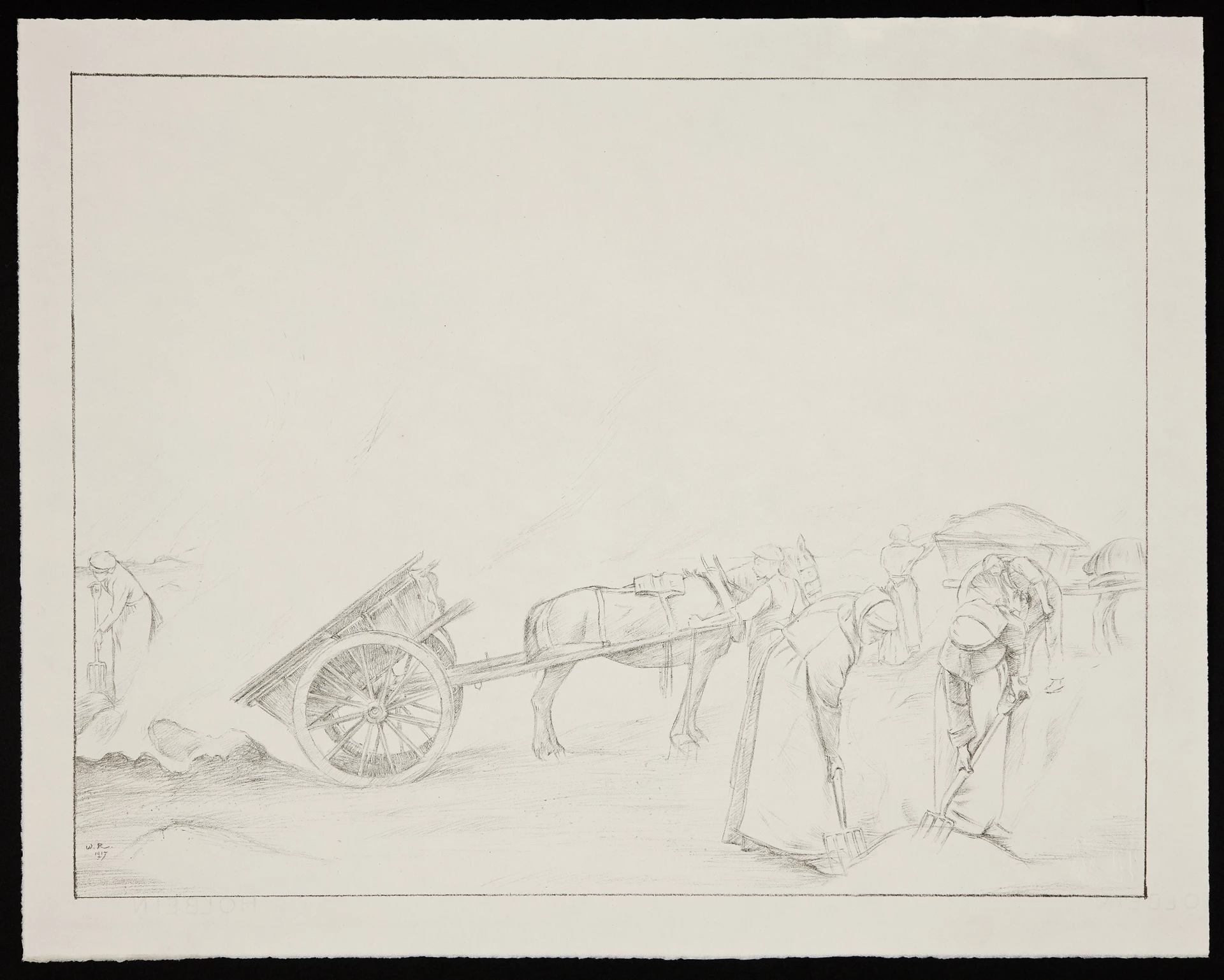 Llosgi marchwellt - William Rothenstein