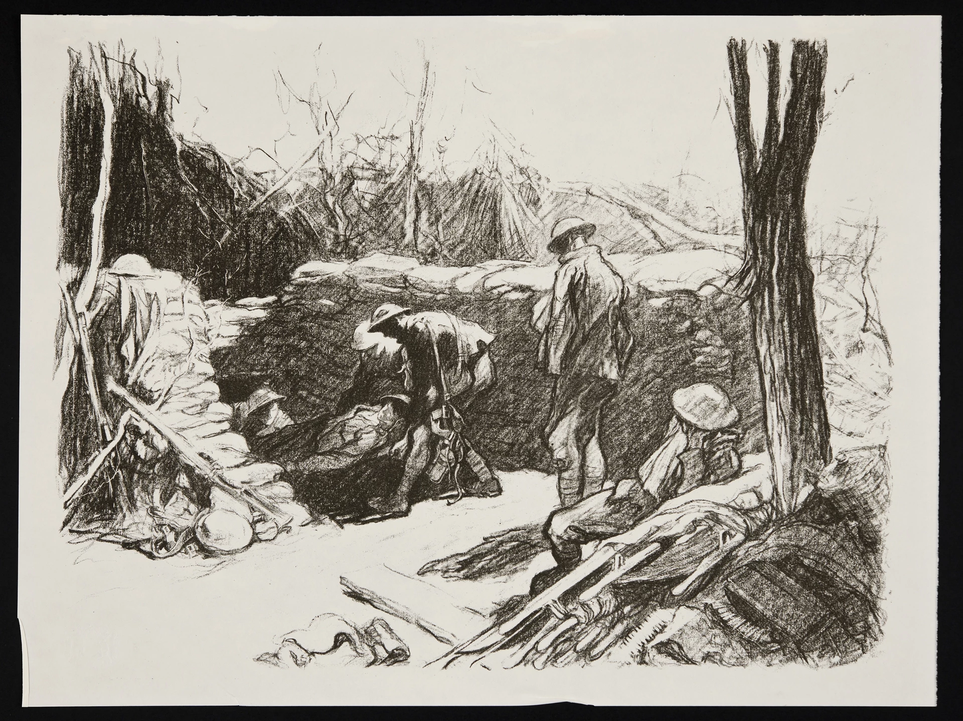 Blaen-orsaf Trin Clwyfau yn Ffrainc - Claude Shepperson